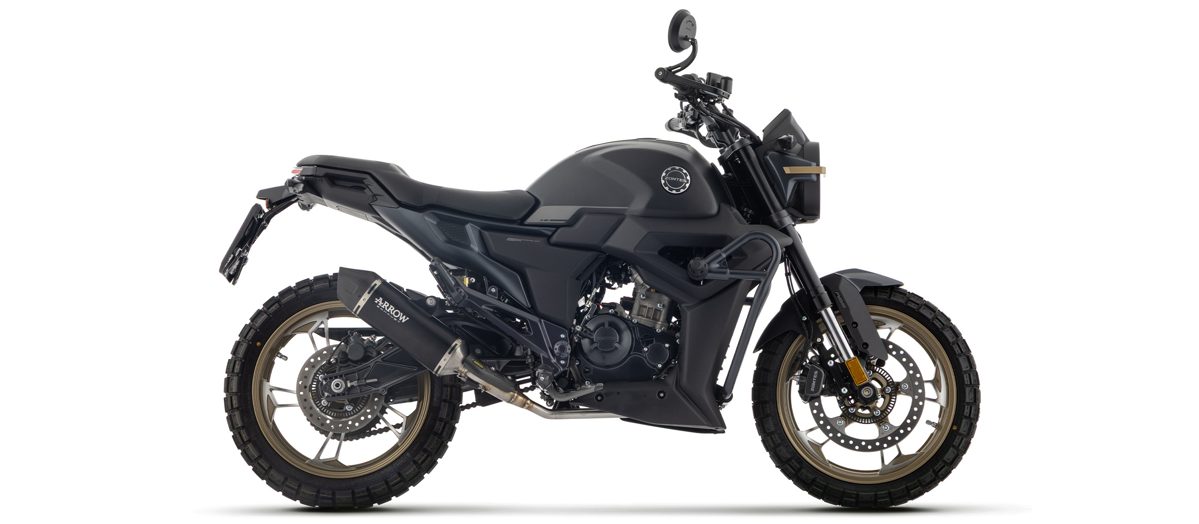 ARROW DARK Icon Exhaust for Zontes 125 G1, GK, 2025-