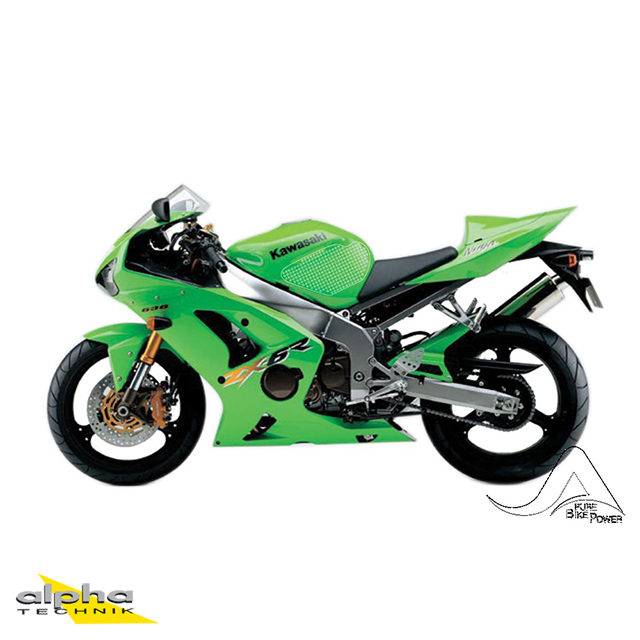 Stompgrip clear, Volcano, for Kawasaki ZX6R(R) 2003-2004, ZZR600 2005-2008