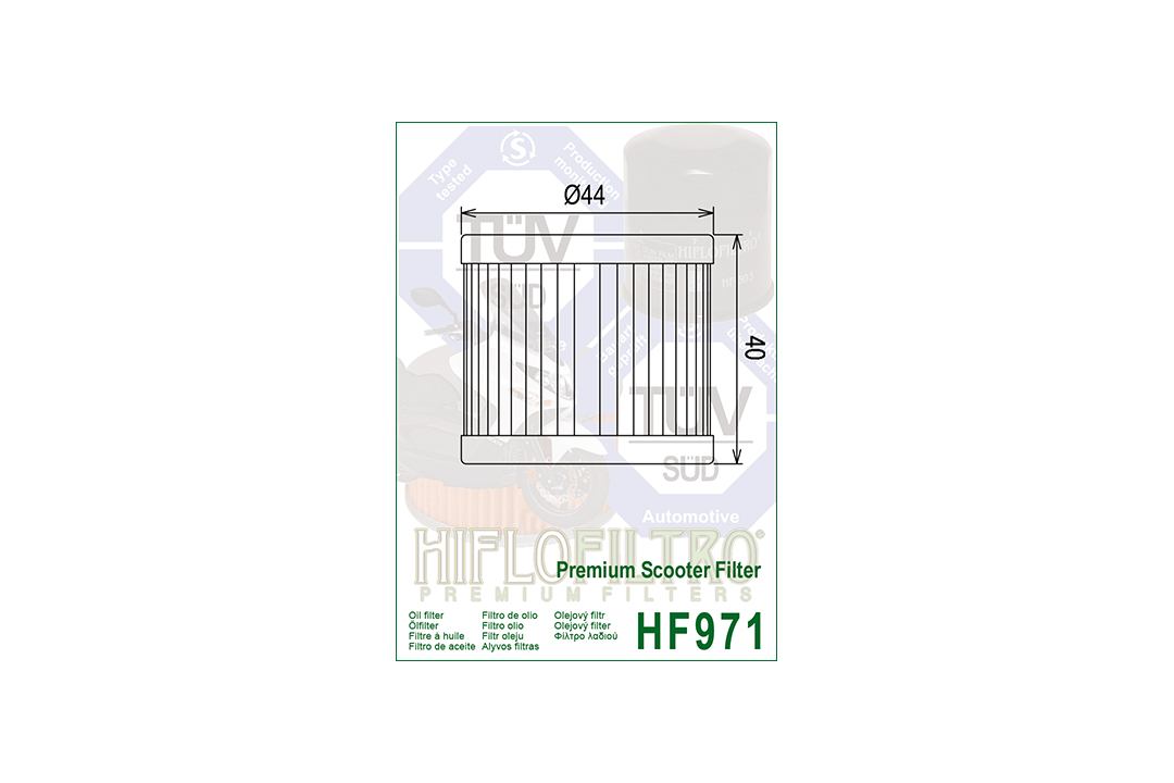 HIFLO oil filter HF971 for various Suzuki Models