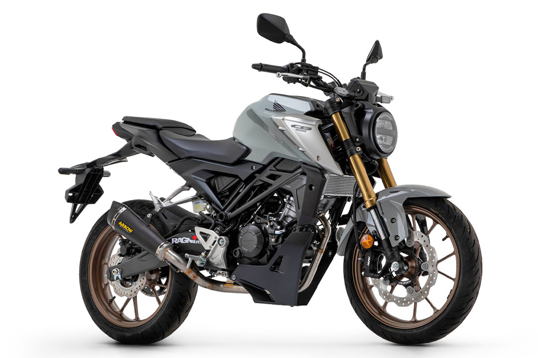 ARROW X-KONE DARK exhaust system for Honda CB125R from model year 2021 onwards