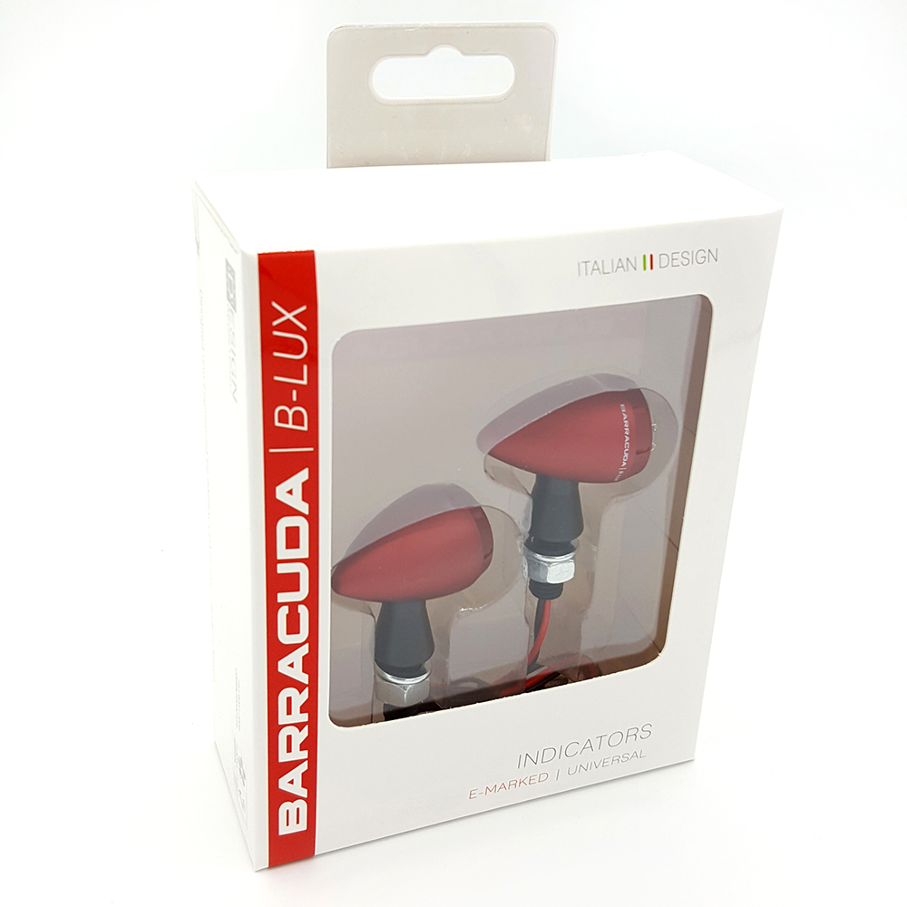 Barracuda flasher light, turn signal S-LED B-LUX red