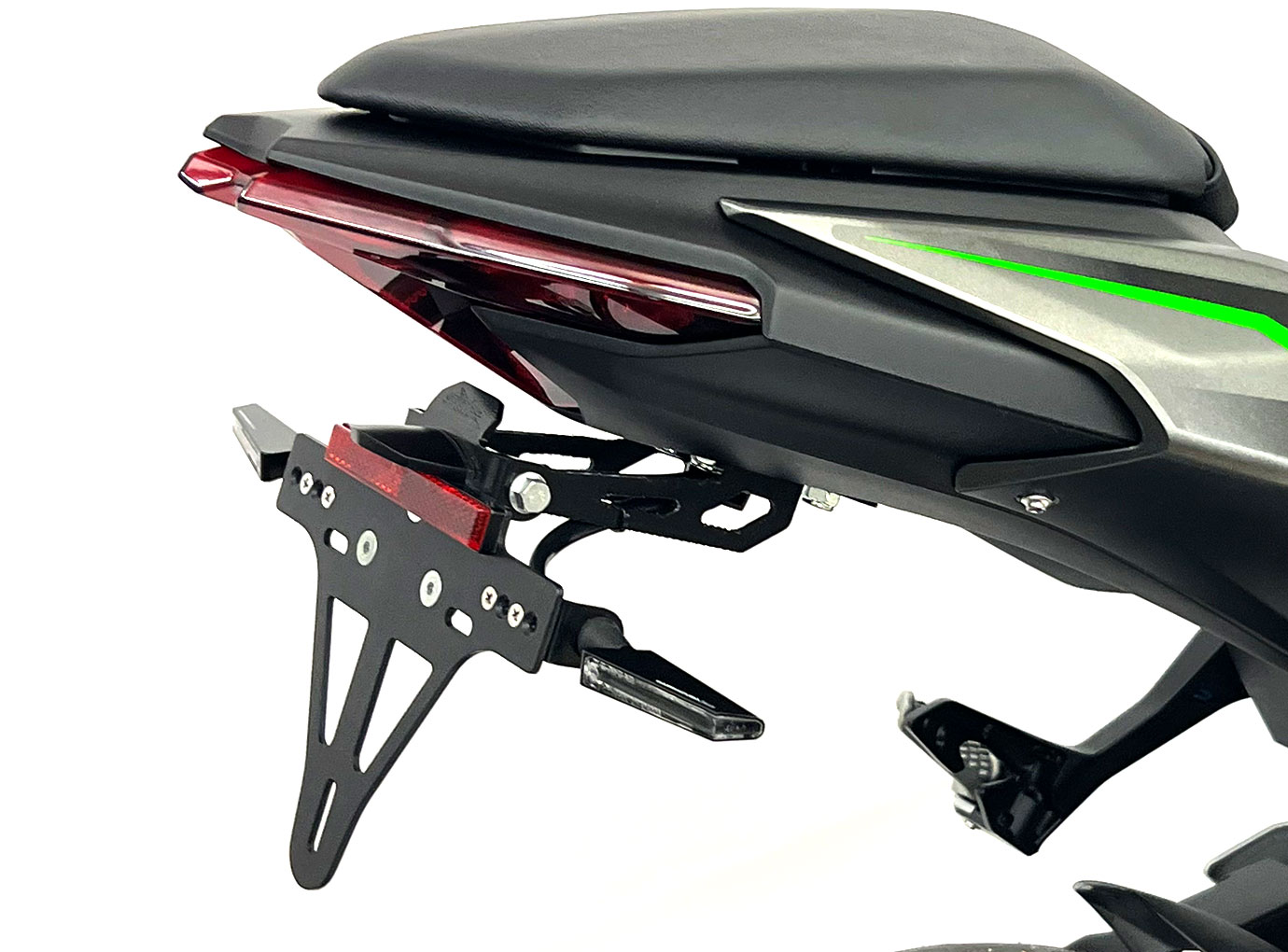 alpha Technik License Plate Holder for Kawasaki Z500 / Ninja 500 / Ninja 500 SE, Model Year 2024-