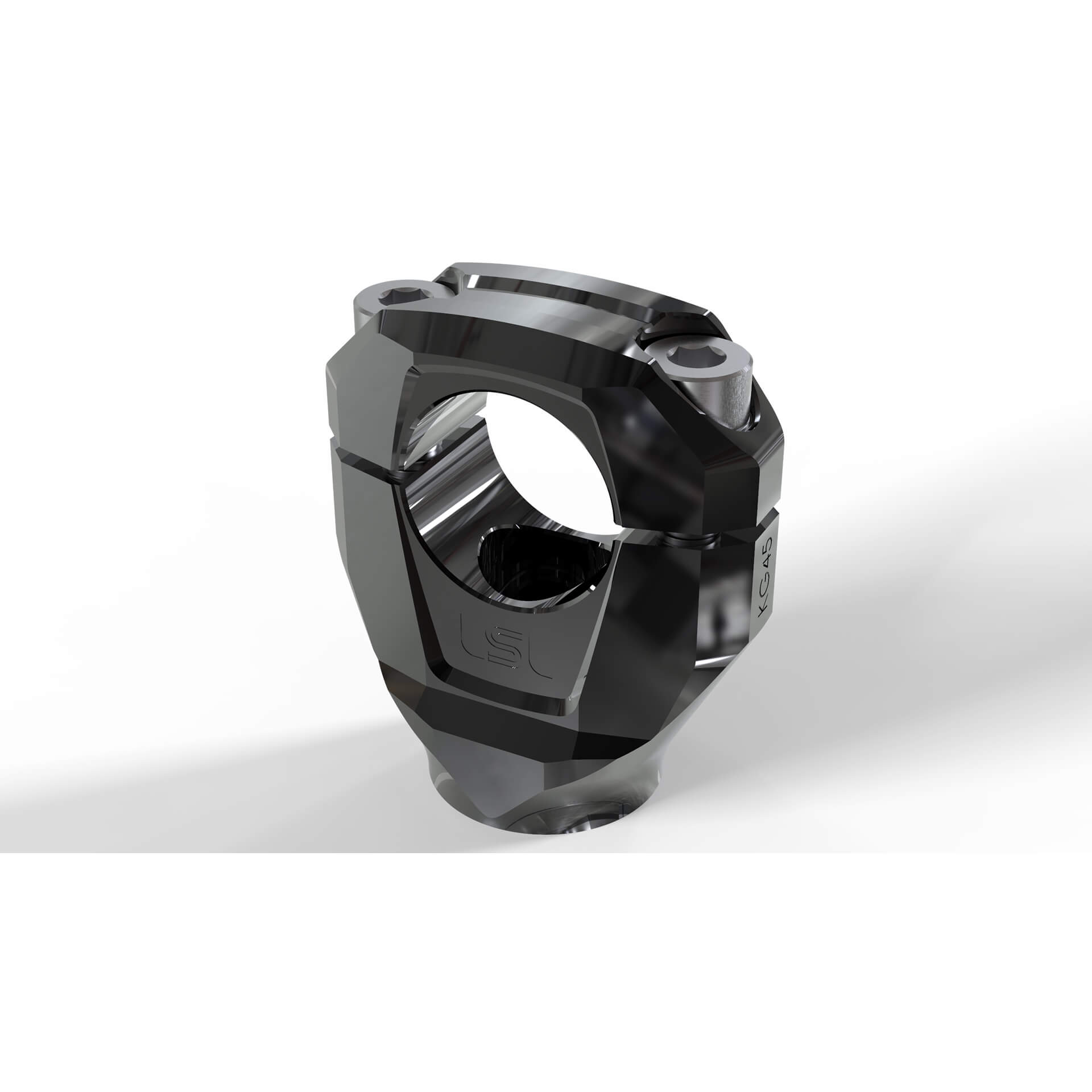 LSL GONIA Clamp Block Kit 28.6 mm for Kawasaki Z650, 2017-2019, black