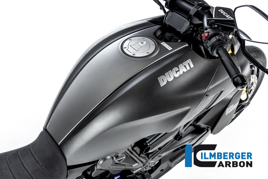 Ilmberger Carbon fuel tank cover right side R/S, matt, Ducati Diavel 1260, 2019-