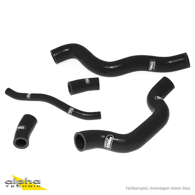 SAMCO SPORT black silicone hose kit for Suzuki SV1000 model year 2003-2007