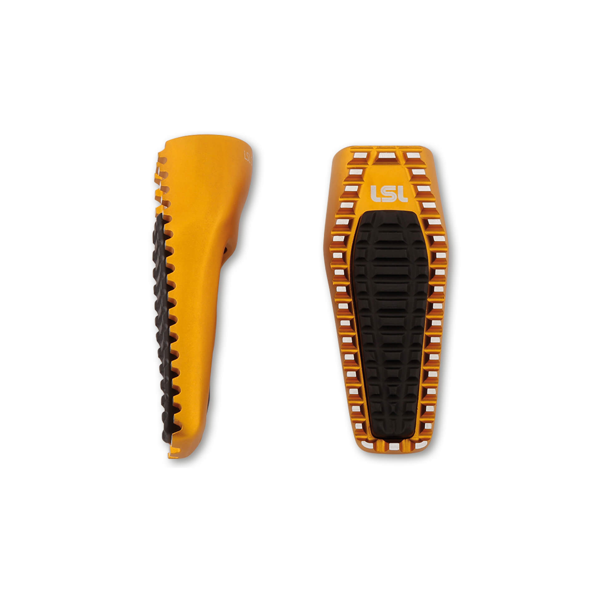 LSL footresten ERGONIA, replacement footrests with rubber insert, gold