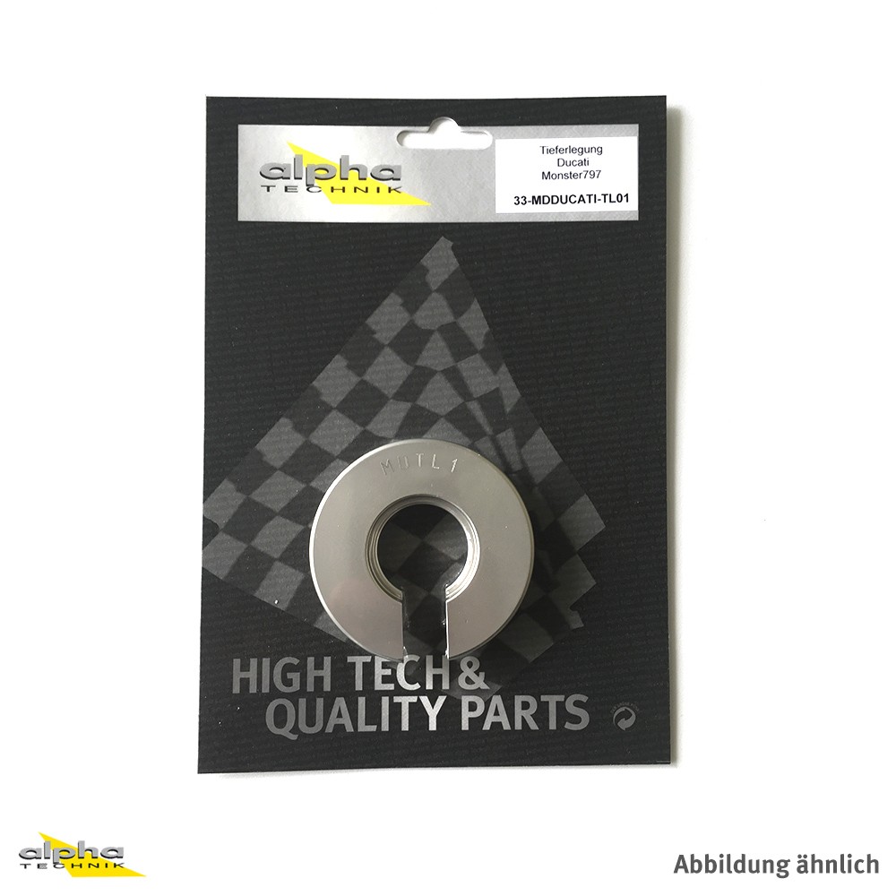 alpha Technik Lowering Kit 35mm Ducati Monster 797; Type MD; Model Year 2017-