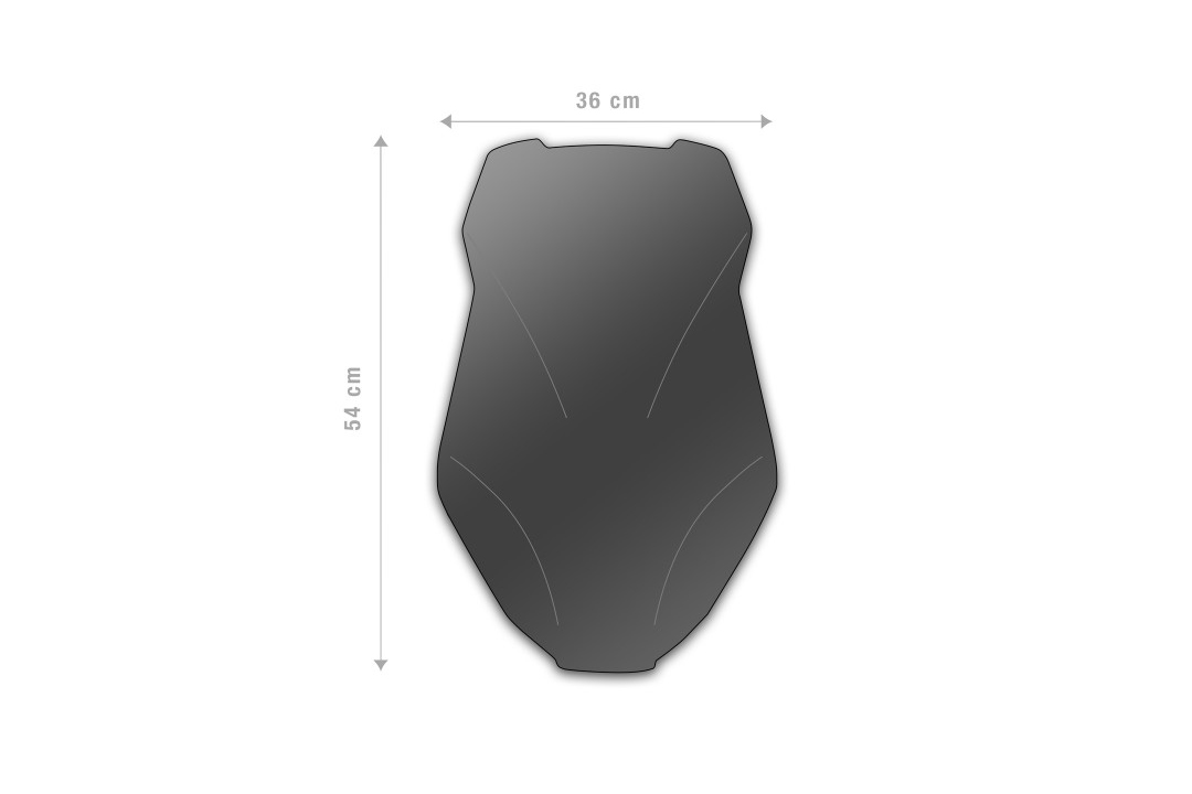Barracuda Aerosport Plexiglas Windscreen, Dark Smoke Grey, for Honda X-ADV from model year 2021-