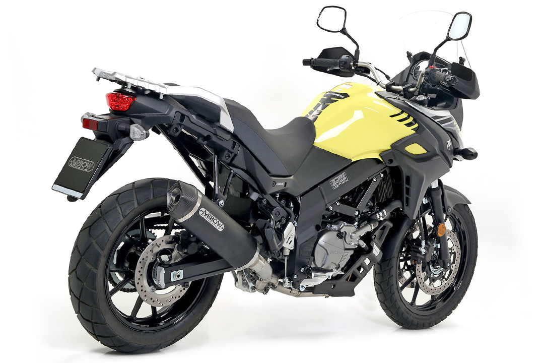 ARROW RACE TECH Exhaust for Suzuki V-Strom 650 (XT), 2017- in black aluminium