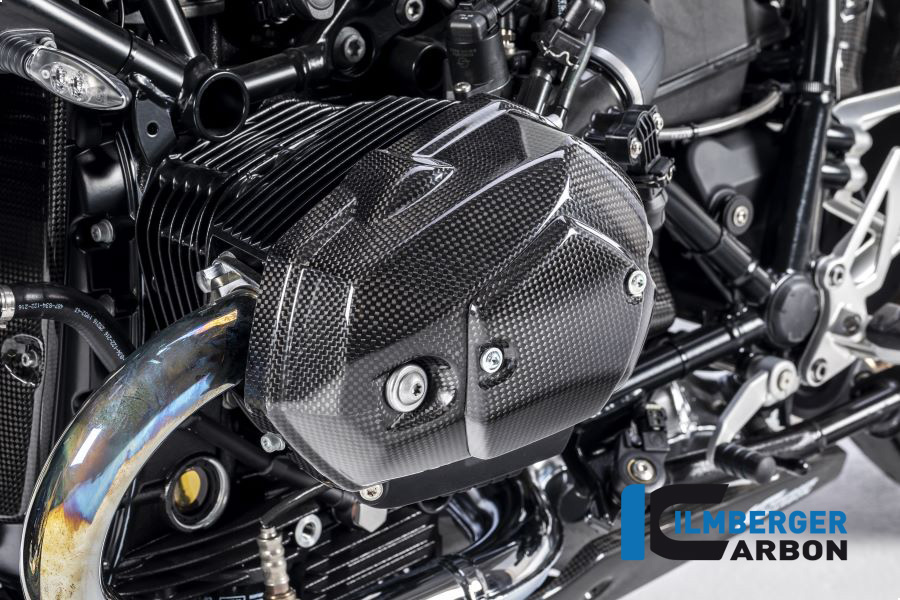 Ilmberger Carbon valve cover left side L/S, glossy, BMW R nineT 2014-2017, R nineT Racer, Scrambler, Urban GS 2016-