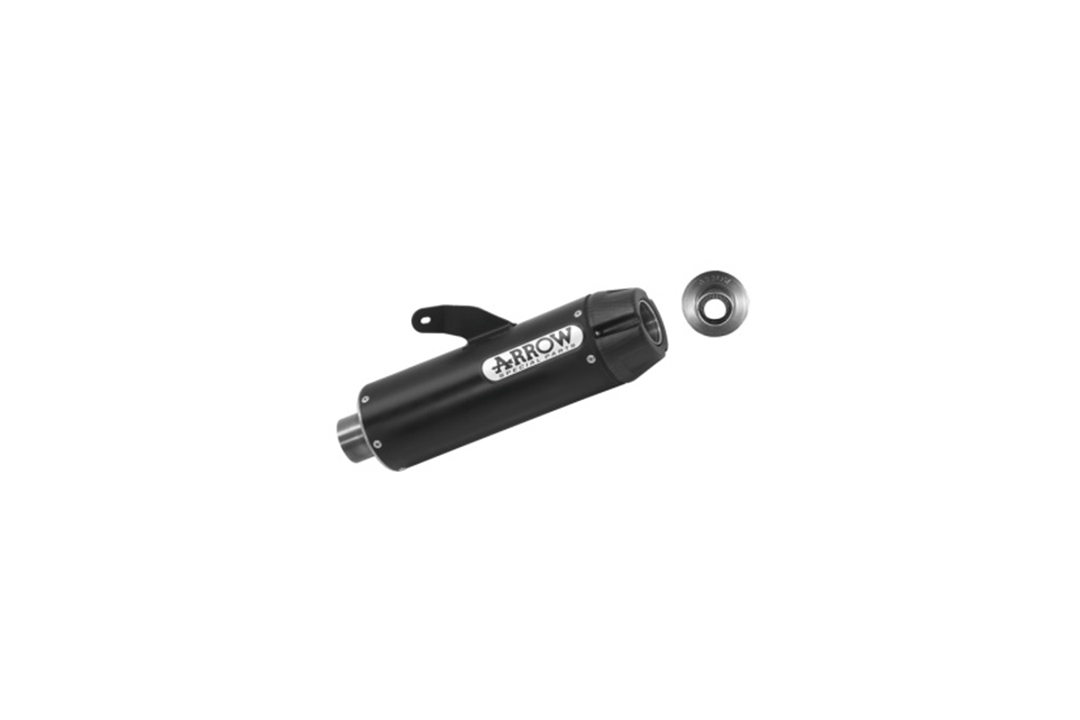 ARROW Exhaust DARK JET-RACE black stainless steel for Yamaha MT-07 / Tracer 700 2014-