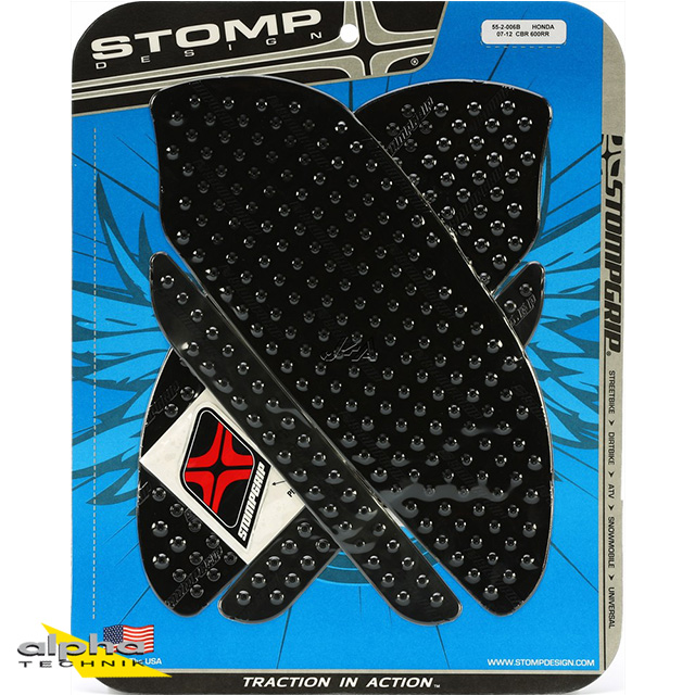 Stompgrip black, Volcano, for Honda CBR600RR, 2007-2012
