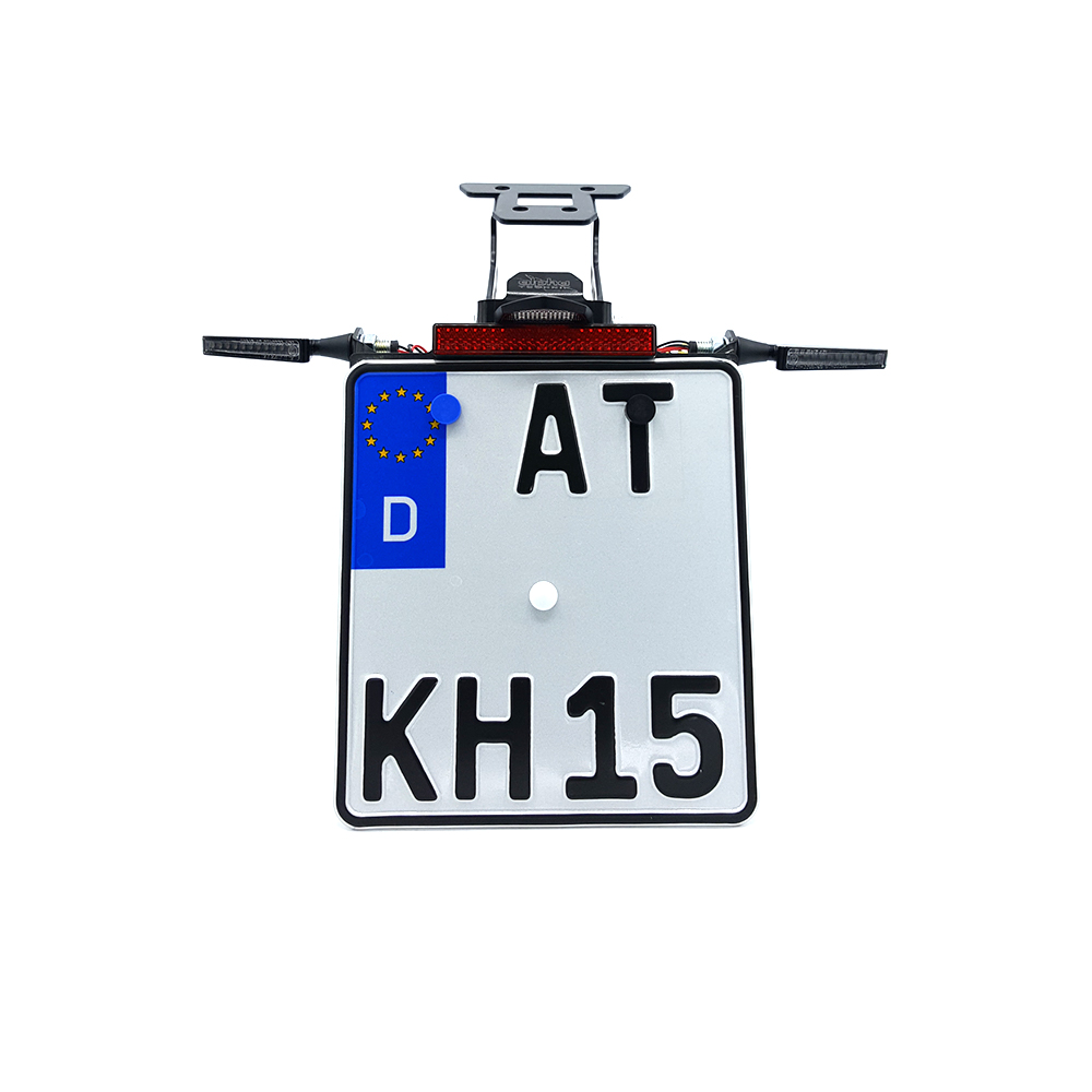 License Plate Holder-flasher light, turn signal-Kit SQ-LED (front and rear) for Honda CB500F Type PC58 & CBR500R PC57 from Model Year 2017