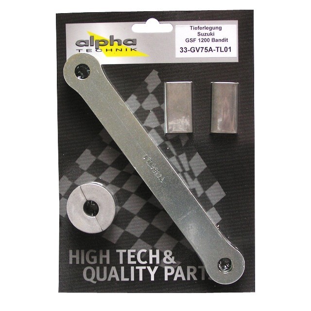 alpha Technik Lowering Kit 35mm for Suzuki GSF1200 Bandit; Type GV75A; Model Year 1996-