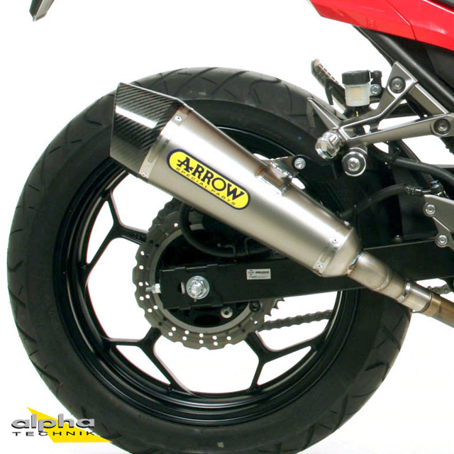 ARROW X-KONE Exhaust for Kawasaki Ninja 250 / Ninja 300 / Z300 2013-2016, Stainless Steel