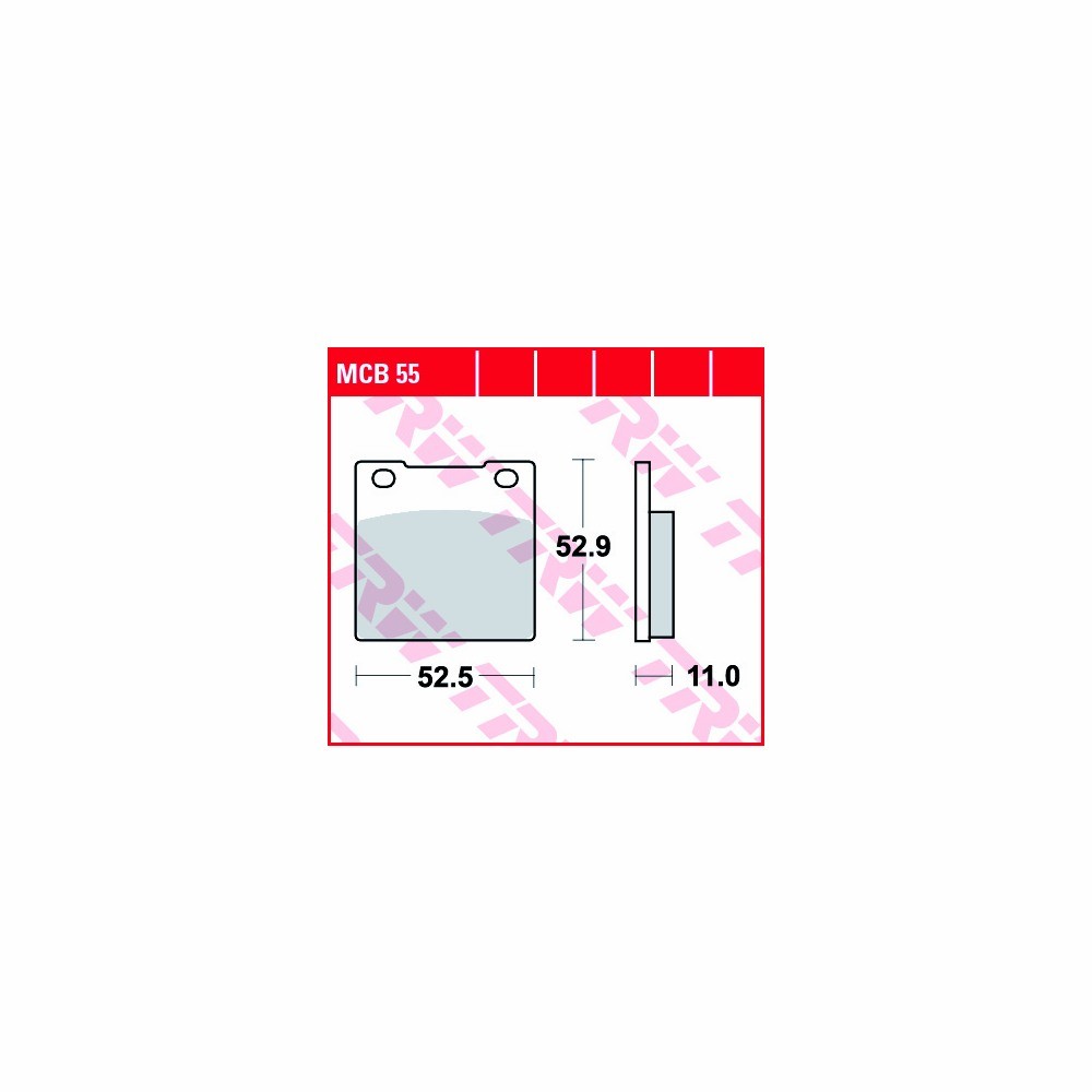 TRW brake pad set Allround MCB055 front