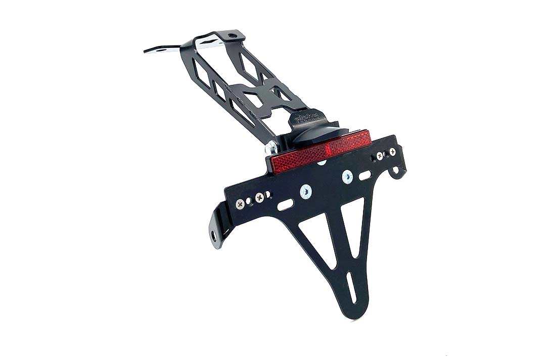 alpha Technik Number Plate Holder for Aprilia RS 457 / Tuono 457, Type XE, Model Year 2024 onwards.