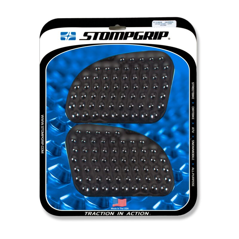 Stompgrip Traction Pads black, for BMW R12 S / nine T, 2024-2025, Ducati Sport 1000, 2006-2009, Honda Monkey 125, 2019-2024, Moto Guzzi V100 Mandello, 2022-2023