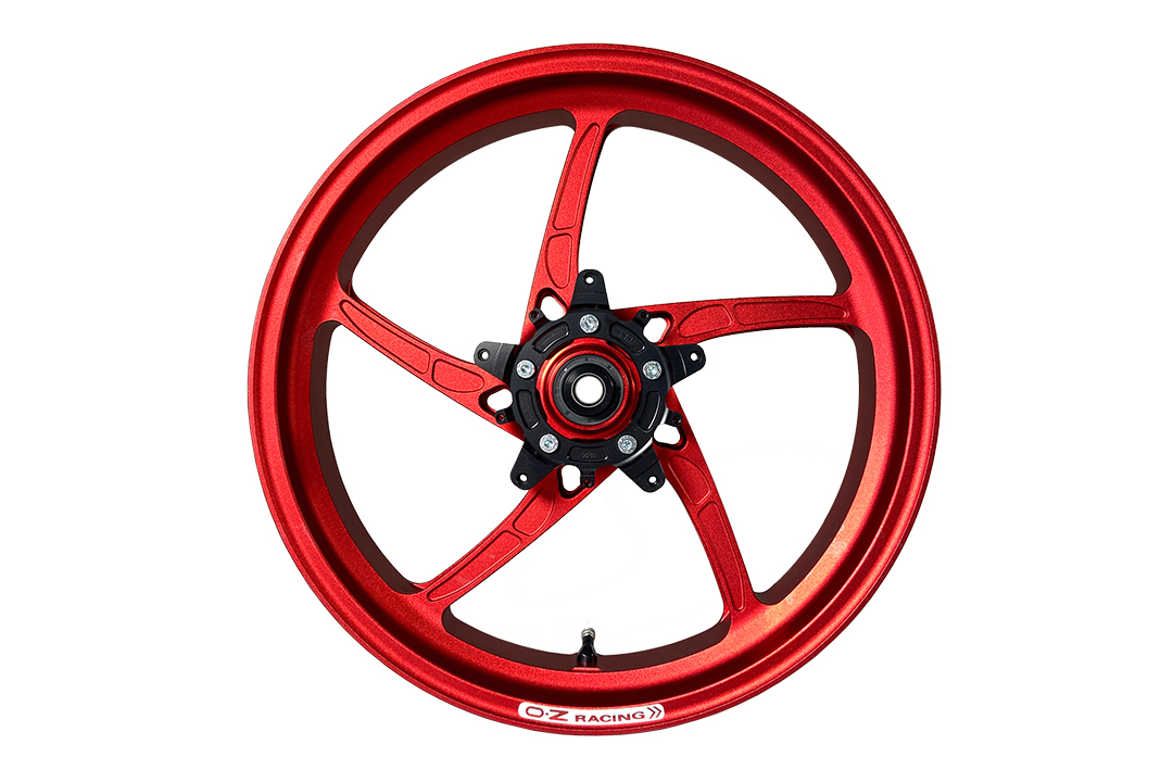 OZ Piega Conversion Kit 17" Aluminium Forged Wheels for Yamaha Tenere 700 from 2019 onwards matt red