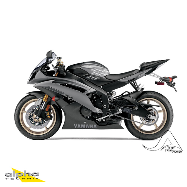 Stompgrip black, Volcano, for Yamaha YZF-R6, 2008-2016