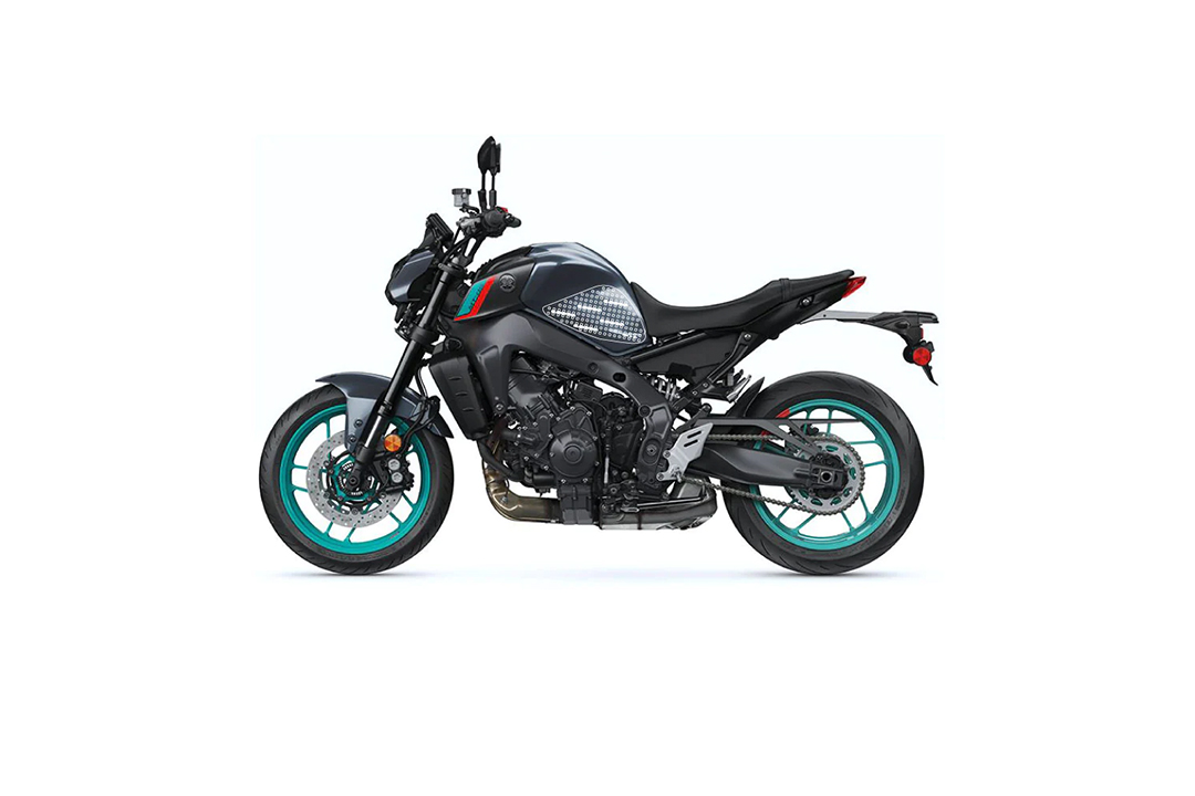 Stompgrip fuel tank Pad black, Icon, Streetbike fuel tank Kit for Yamaha MT09, 2021-2023