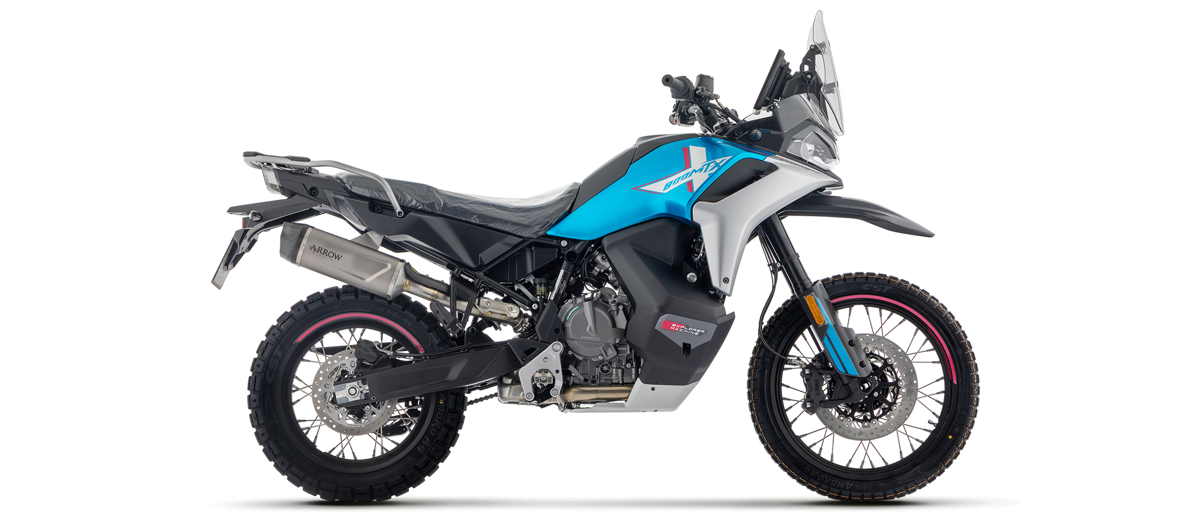 ARROW INDY RACE EVO Titanium Exhaust for CF Moto 800 MT-X, 2025-