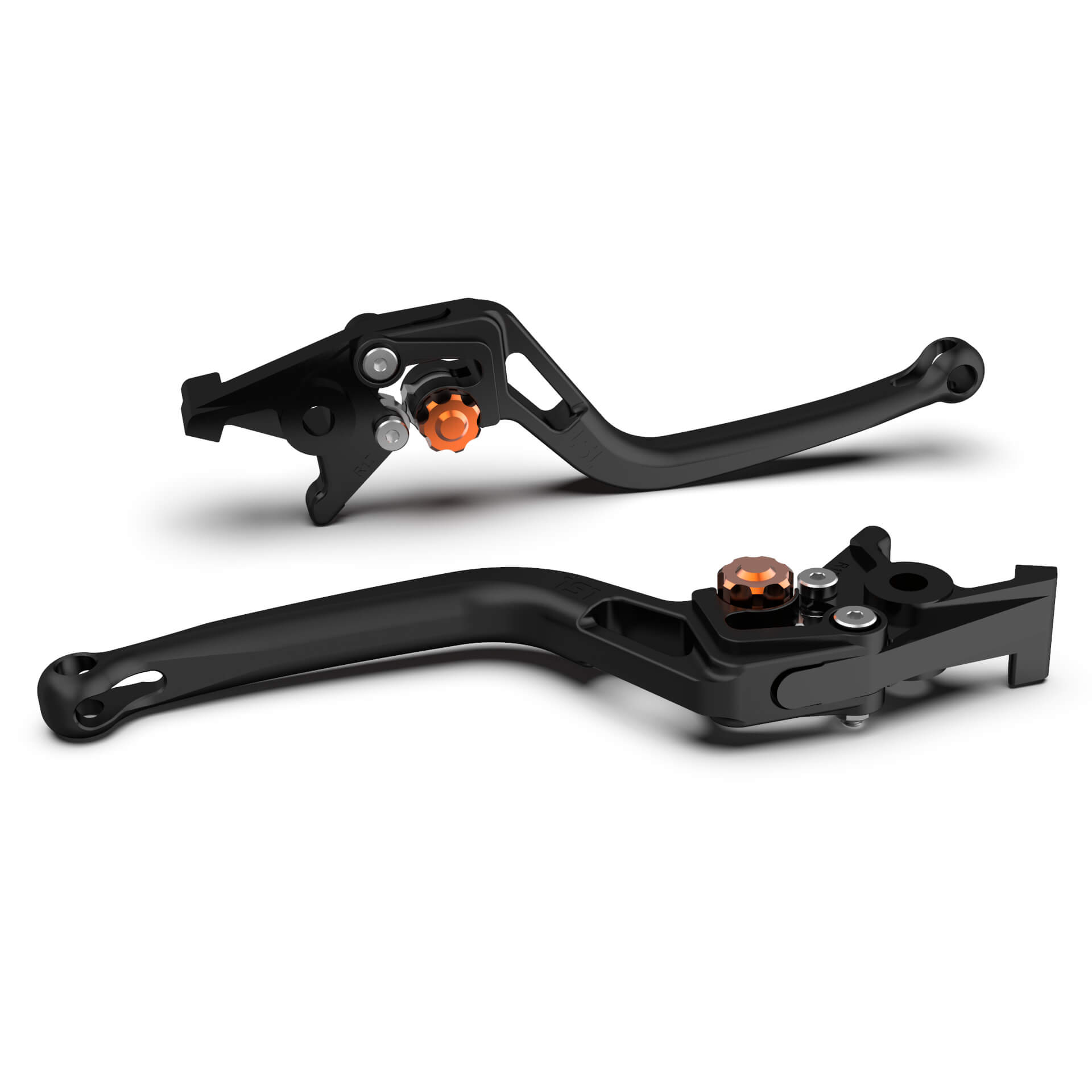 LSL BOW R74R Brake Lever, Black Bead-Blasted/Orange