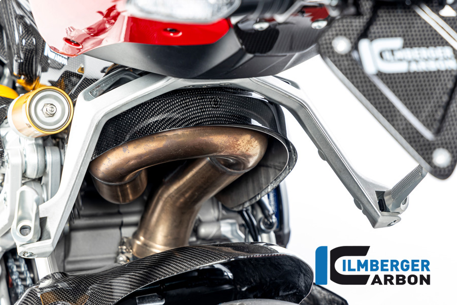 Ilmberger Carbon Exhaust Heat Shield, Glossy, Ducati Streetfighter V2, 2022-