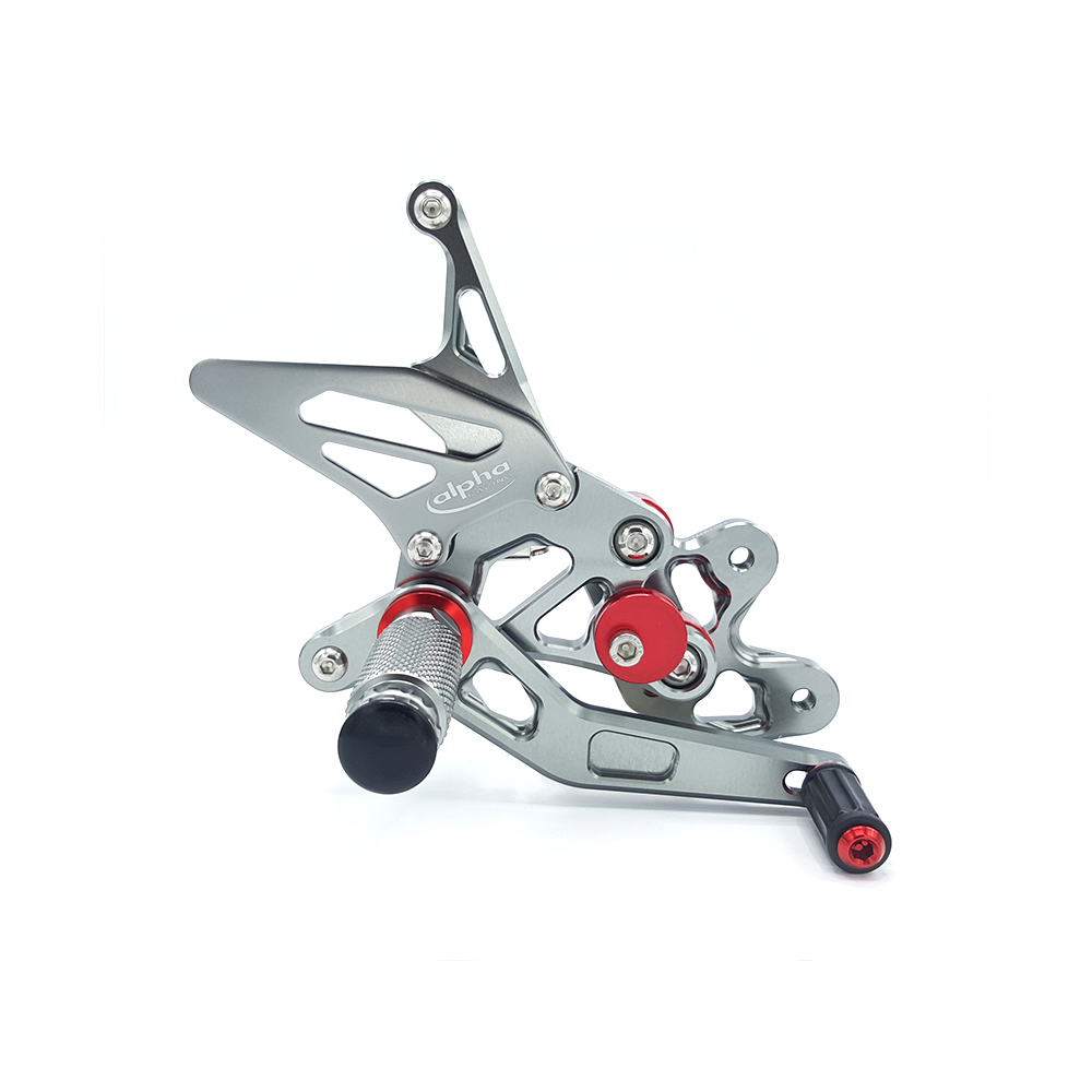 >TRACK< footrestenanlage, Titanium Finish, Suzuki GSX-R600 2006-10 ABE