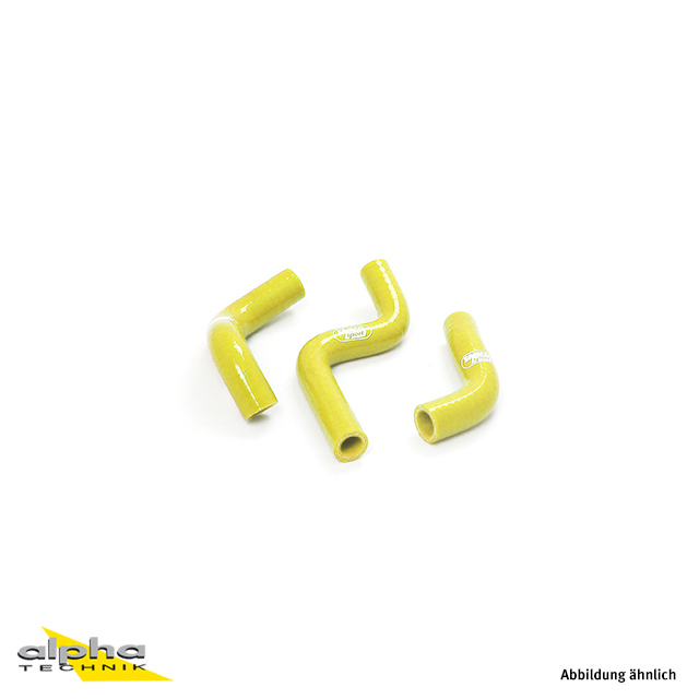 SAMCO SPORT Silicone Hose Kit yellow for Kawasaki KX85 KX112 KX100 Model Year 2014-2023