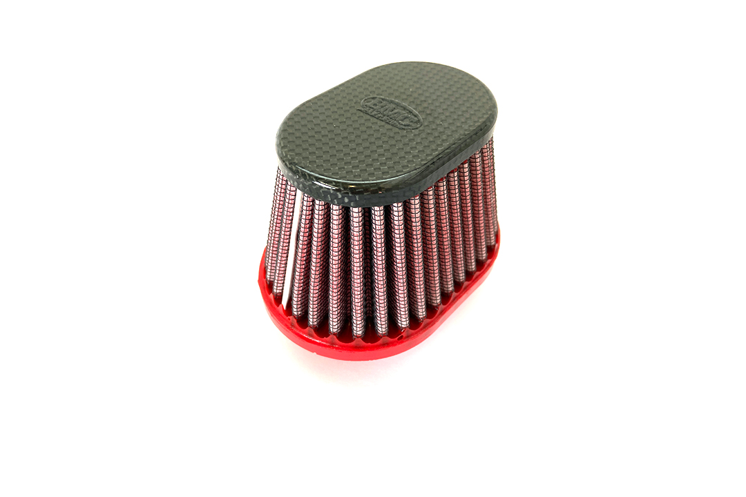 BMC Universal Conical Sport Air Filter, 50 mm Diameter, 70 mm Length, right side R/S, Carbon Cap