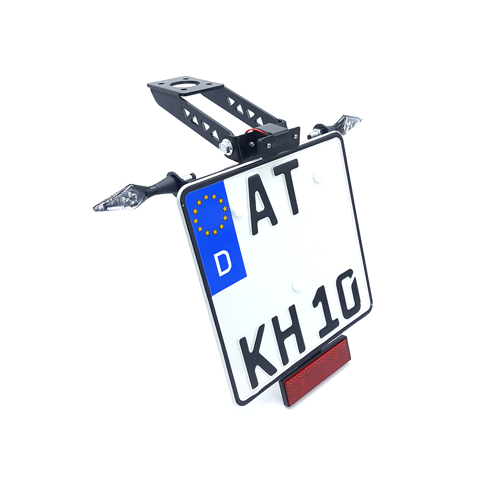 alpha Technik License Plate Holder for Yamaha YZF-R6; Type RJ27; Model Year 2017-