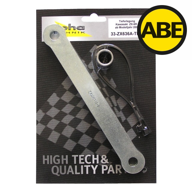 alpha Technik Lowering Kit 30mm for Kawasaki ZX6R; Type ZX636A; Model Year 2002-2003