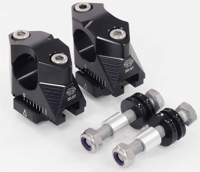 GILLES 2DGT adjustable handlebar clamps, black