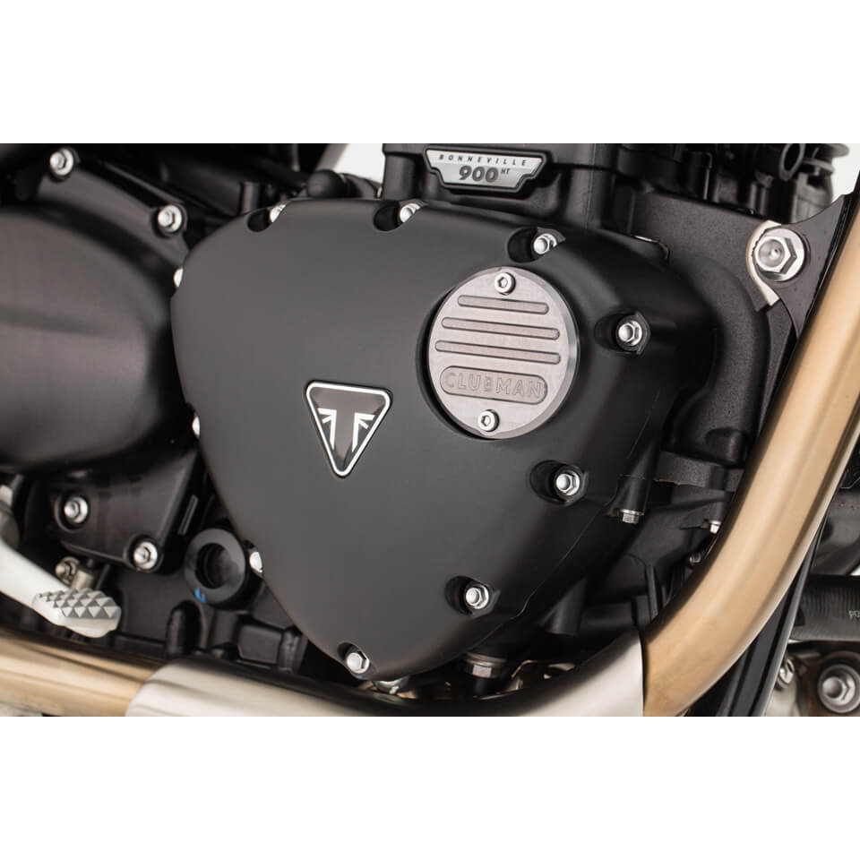 LSL CLUBMAN housing cover right side R/S, for Triumph Street Twin, titanium