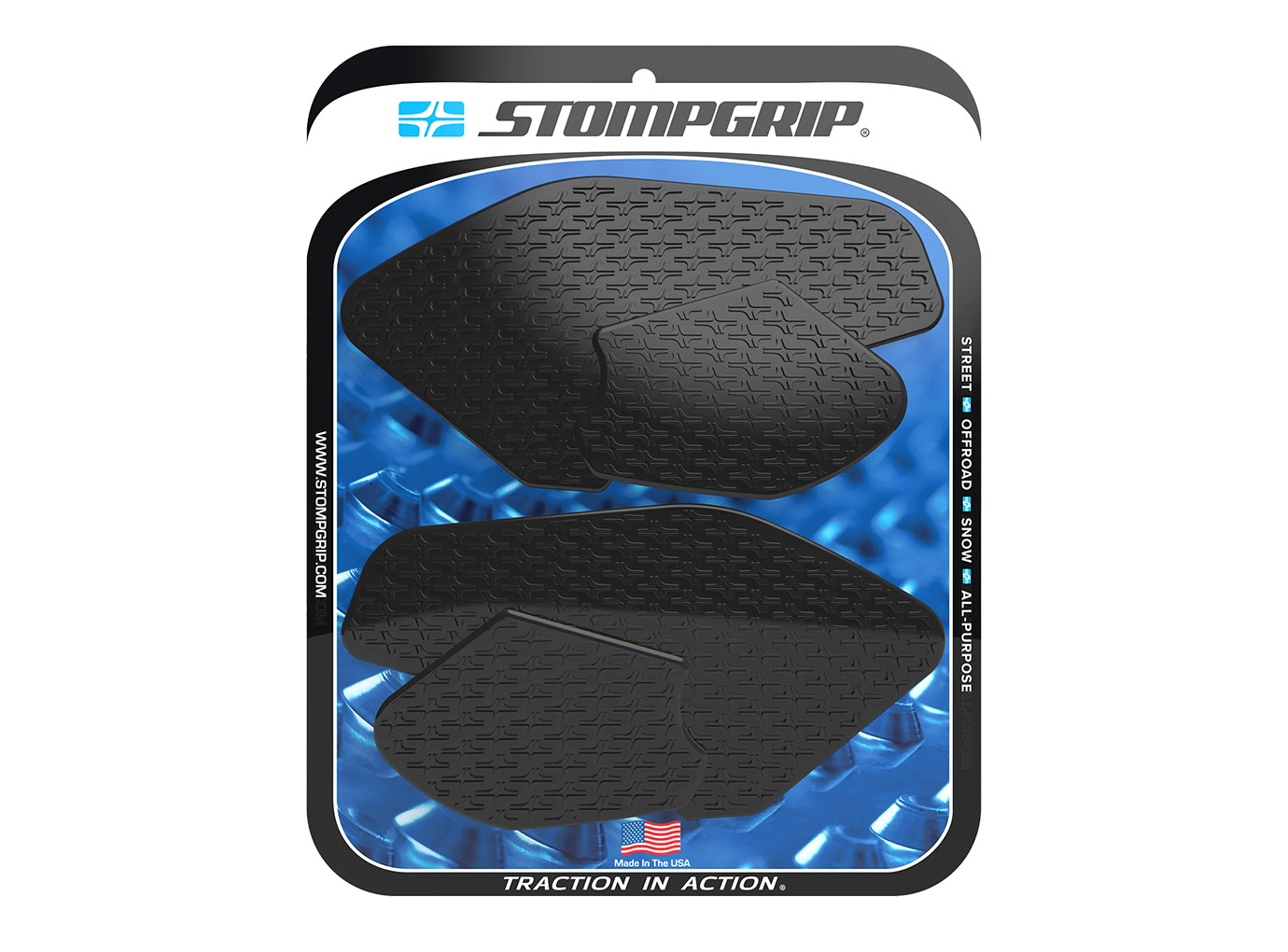 Stompgrip fuel tank Pad black, Icon, for Yamaha MT-07, 2022-2025