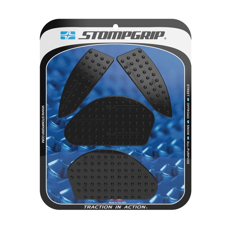 Stompgrip black, Volcano, for various Yamaha, MT03, 2020-2025