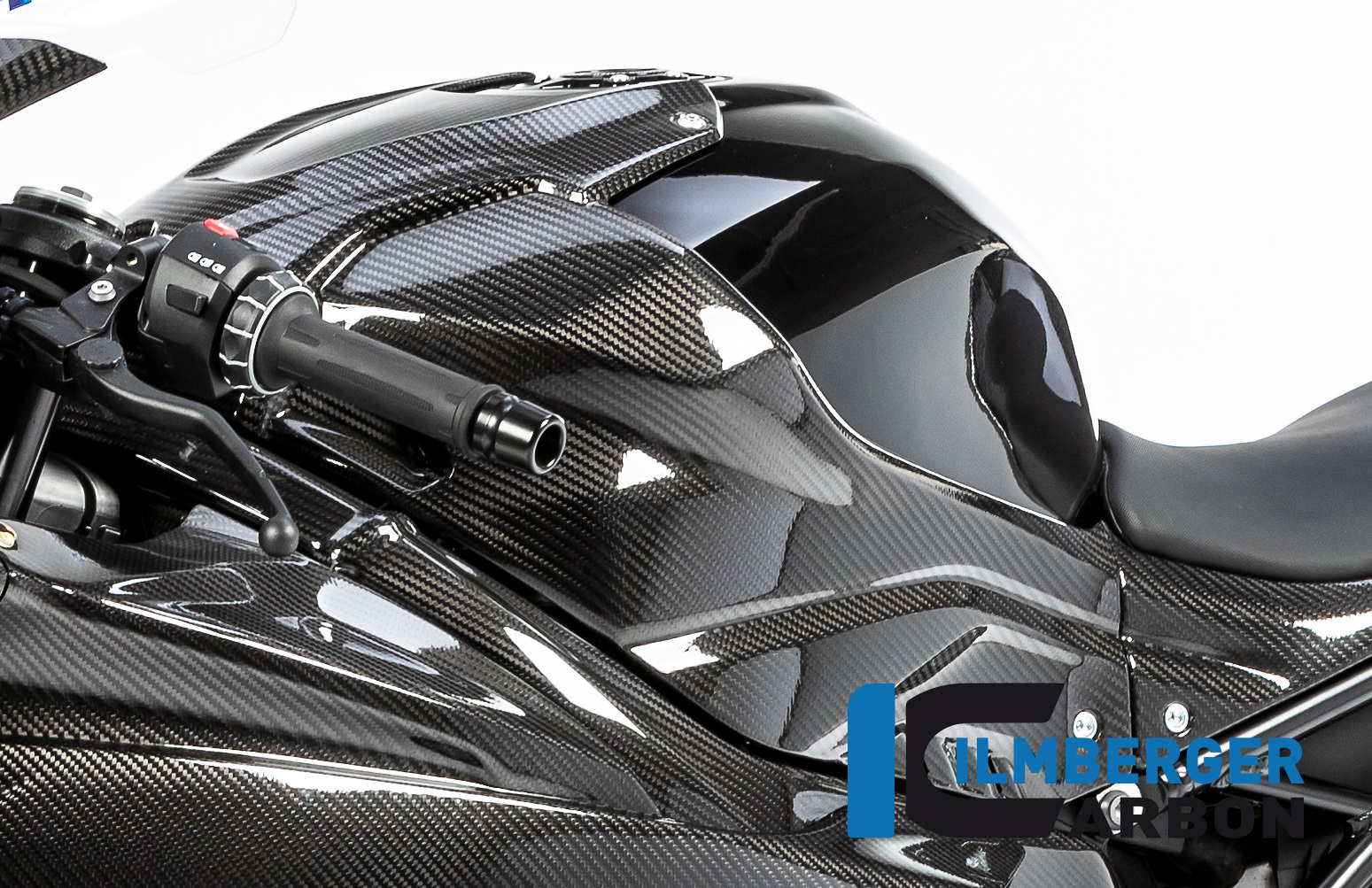 Ilmberger Carbon fuel tank Cover Racing, Glossy, BMW S1000RR 2019-, M1000RR 2021-