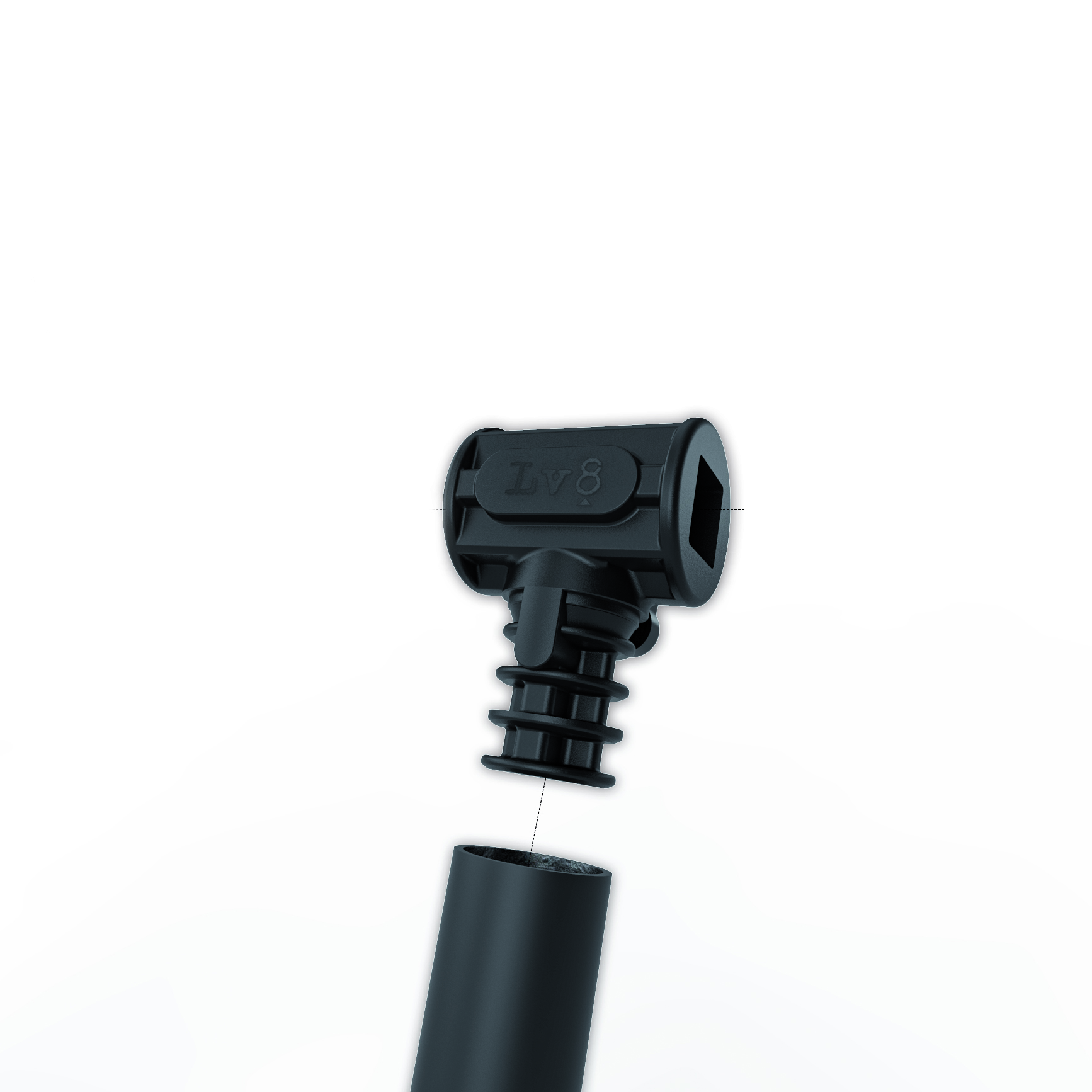 LV8 ELEVATE Universal Paddock Stand for front wheel with Cone Adaptors, Black