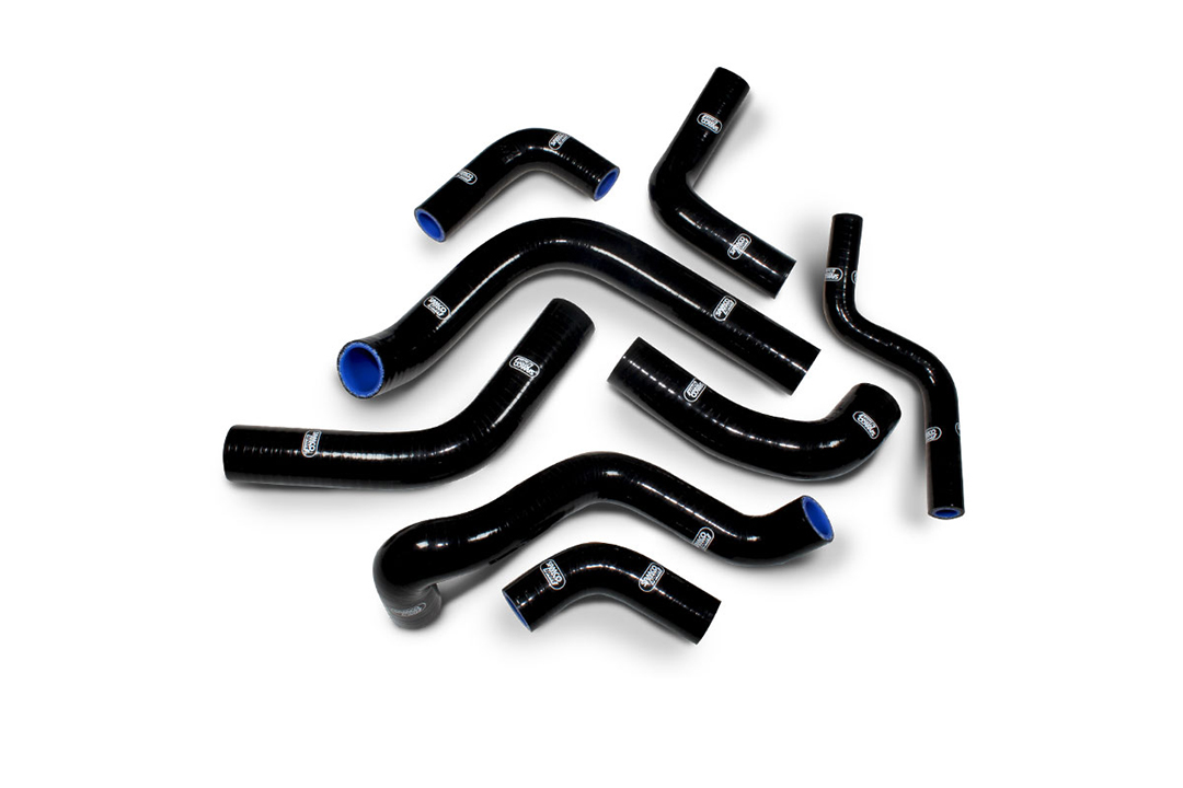 Silicone Hose Kit, black for Ducati 996R and 998R 