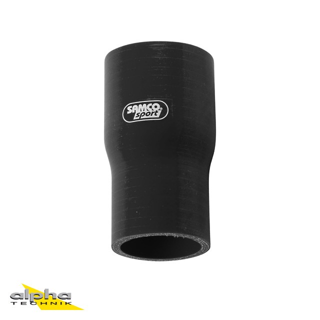 SAMCO SPORT Silicone Hose Reducer, Black, from 22 mm to 19 mm Inner Diameter