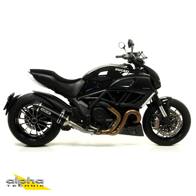 ARROW RACE TECH Exhaust for Ducati Multistrada 1200 / Diavel / Monster 1200 / Monster 821, Black Aluminium
