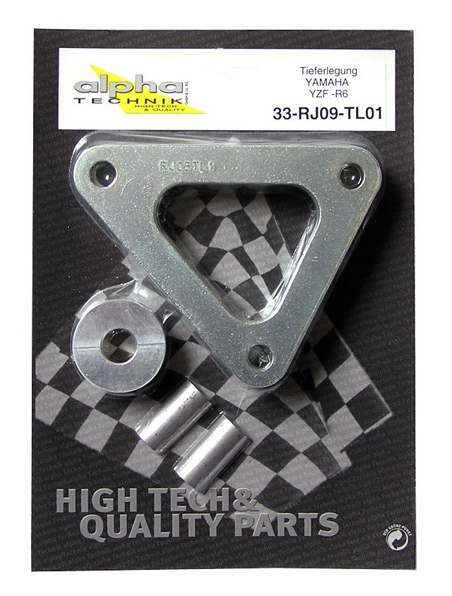 alpha Technik Lowering Kit 33mm for Yamaha YZF600R6; Type RJ09; Model Year 2004-2005