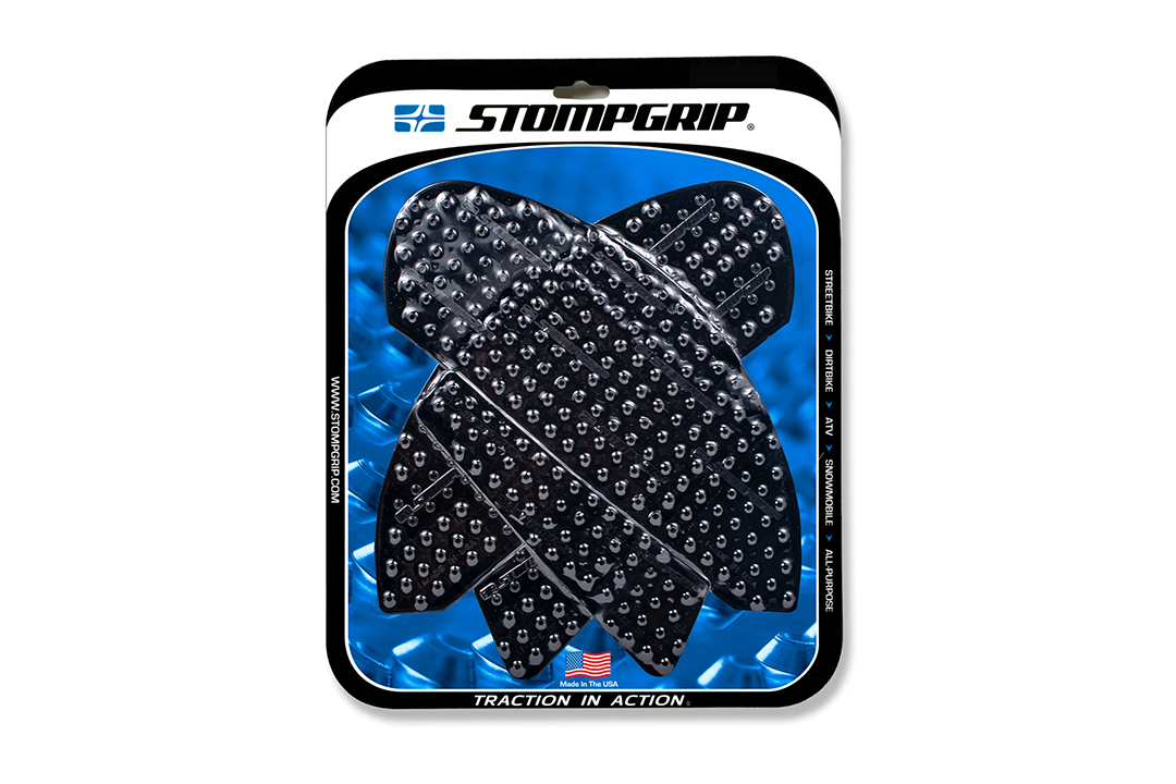 Stompgrip Tank Pad, Black, Volcano, Streetbike Tank Kit - Tank Sides, for Yamaha YZF-R7 RM39 EURO5 2022-