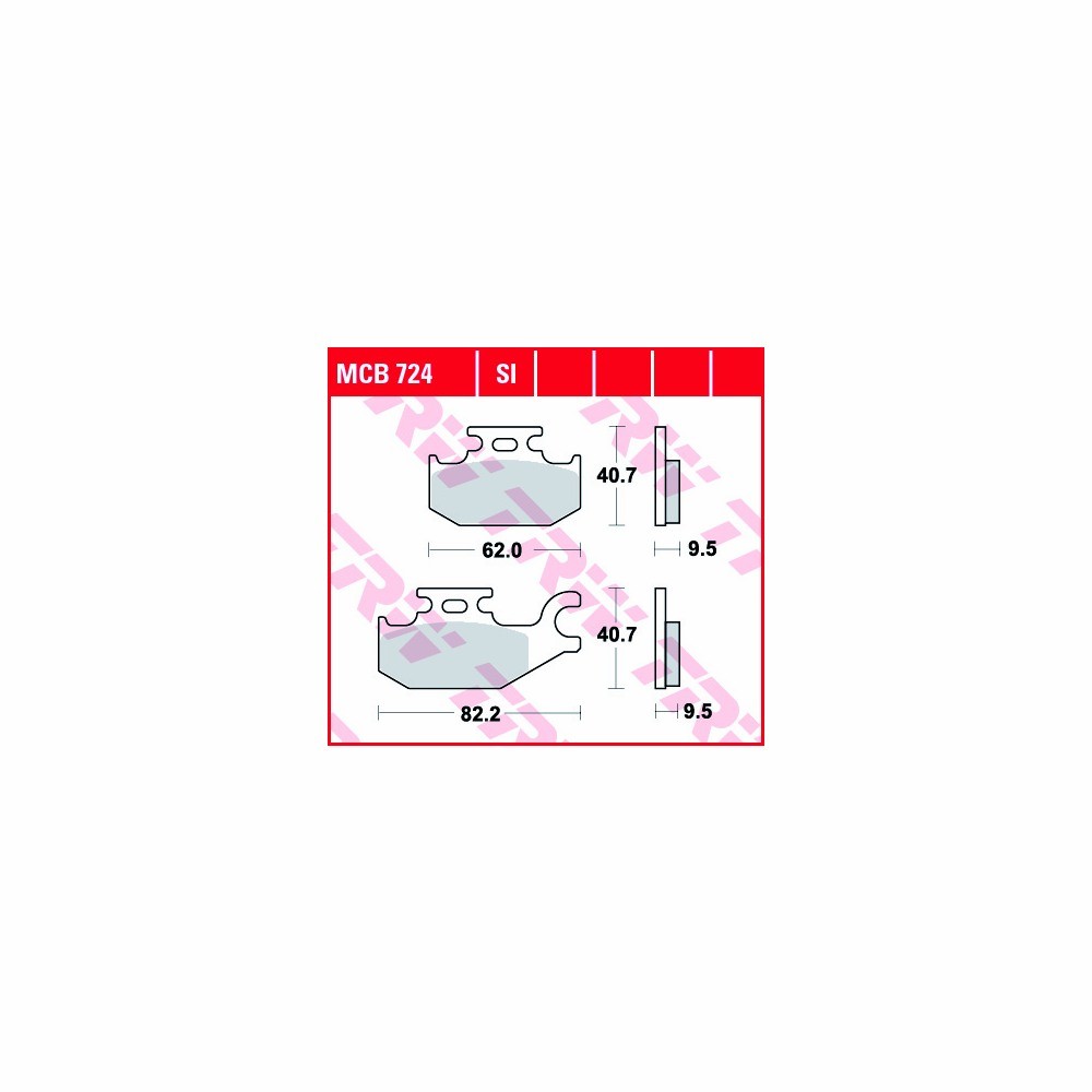 TRW brake pad set Sinter Off-road MCB724SI