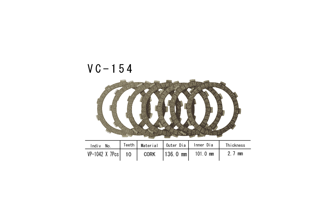 Vesrah clutch discn Kit Honda