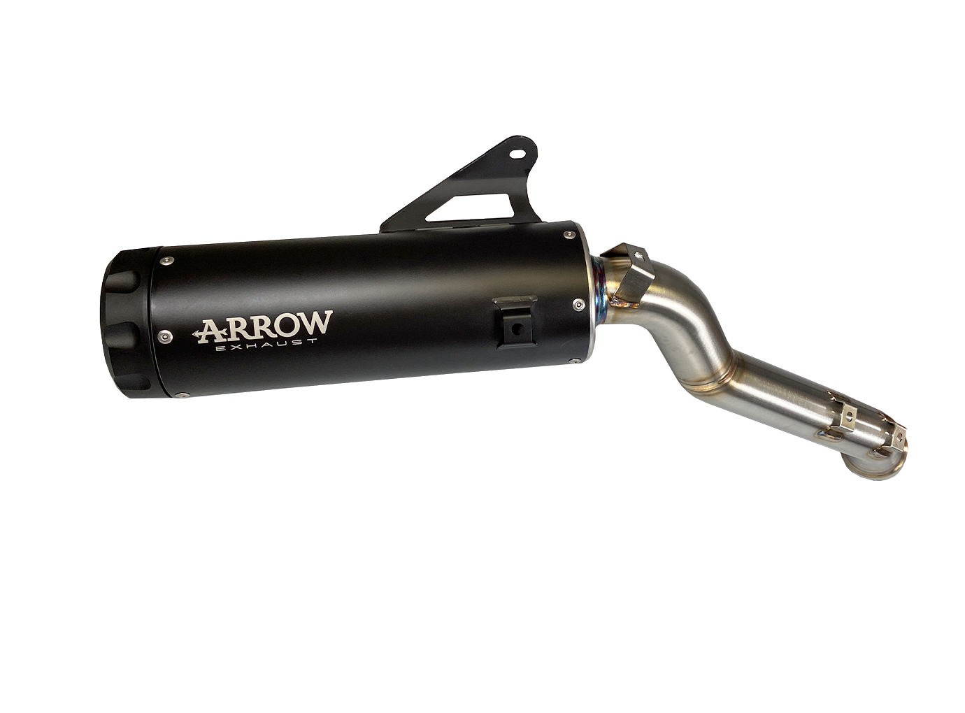 ARROW REBEL Slip-On Exhaust, Black Stainless Steel with Black Aluminium End Cap for Honda CL500 Model Year 2023-