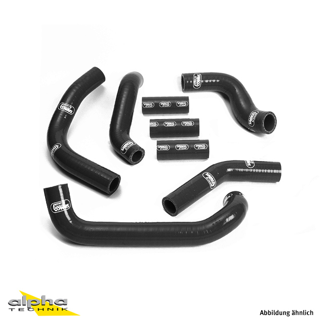 SAMCO SPORT Black Silicone Hose Kit for Suzuki GSXR750W GSXR1100W Model Year 1992-1998