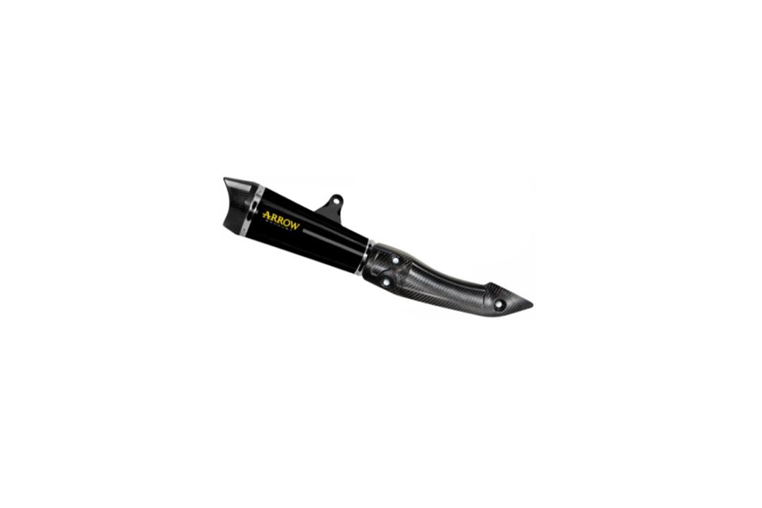 ARROW X-KONE DARK NiChrom Exhaust for Kawasaki Z 125 from model year 2021-