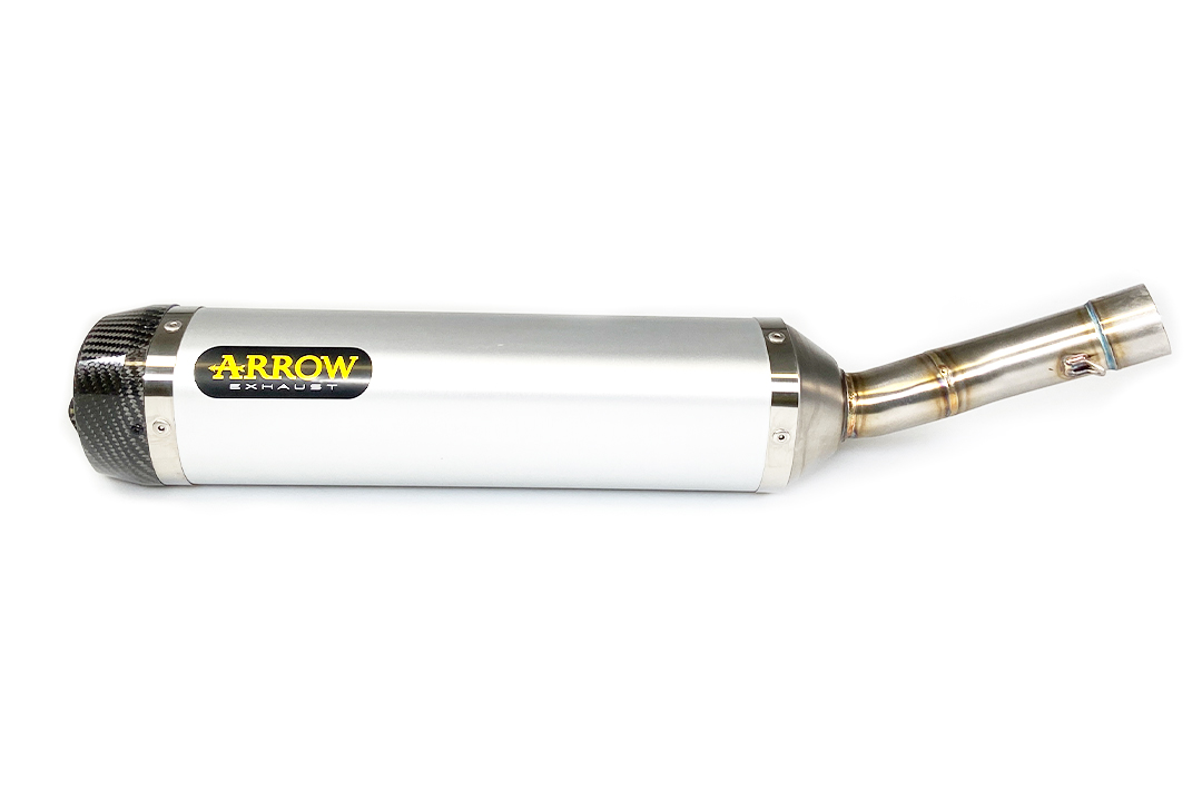 ARROW THUNDER Aluminium Exhaust with Carbon End Cap for Yamaha YZF-R125 2019- MT125 2019-